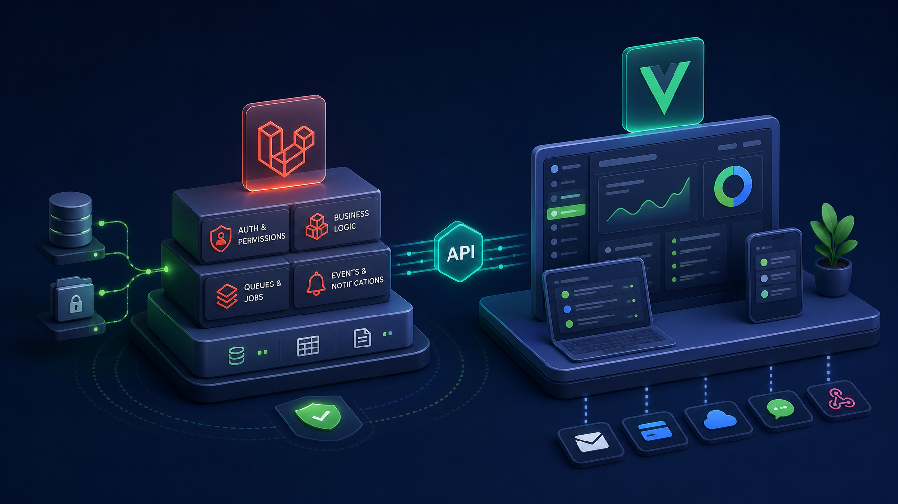 Laravel vs. Vue.js for Enterprise Web Applications: It Is Usually Not Either-Or